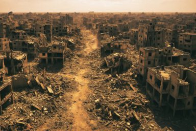 totale zerstörung in gaza